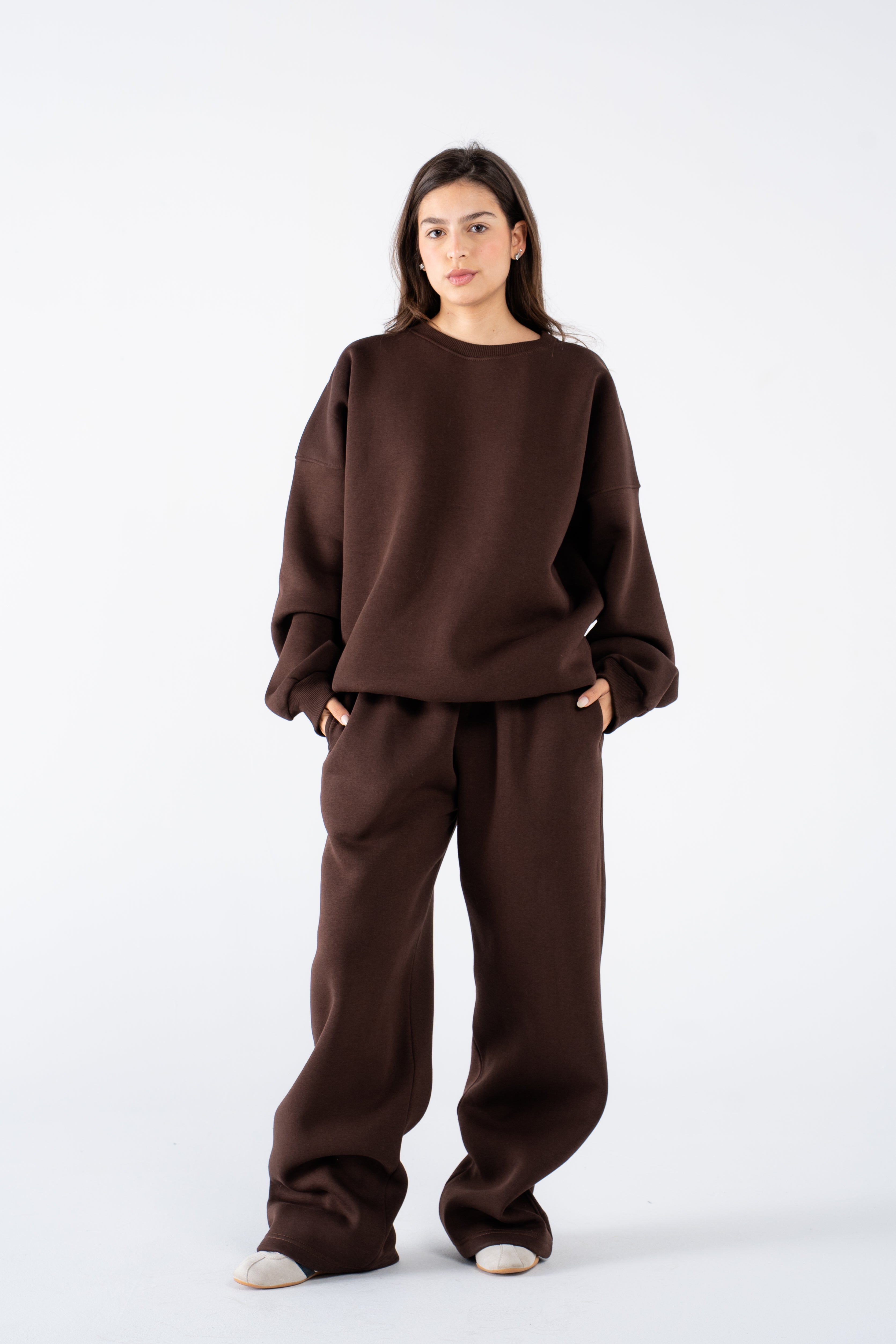 Hickory brown crewneck