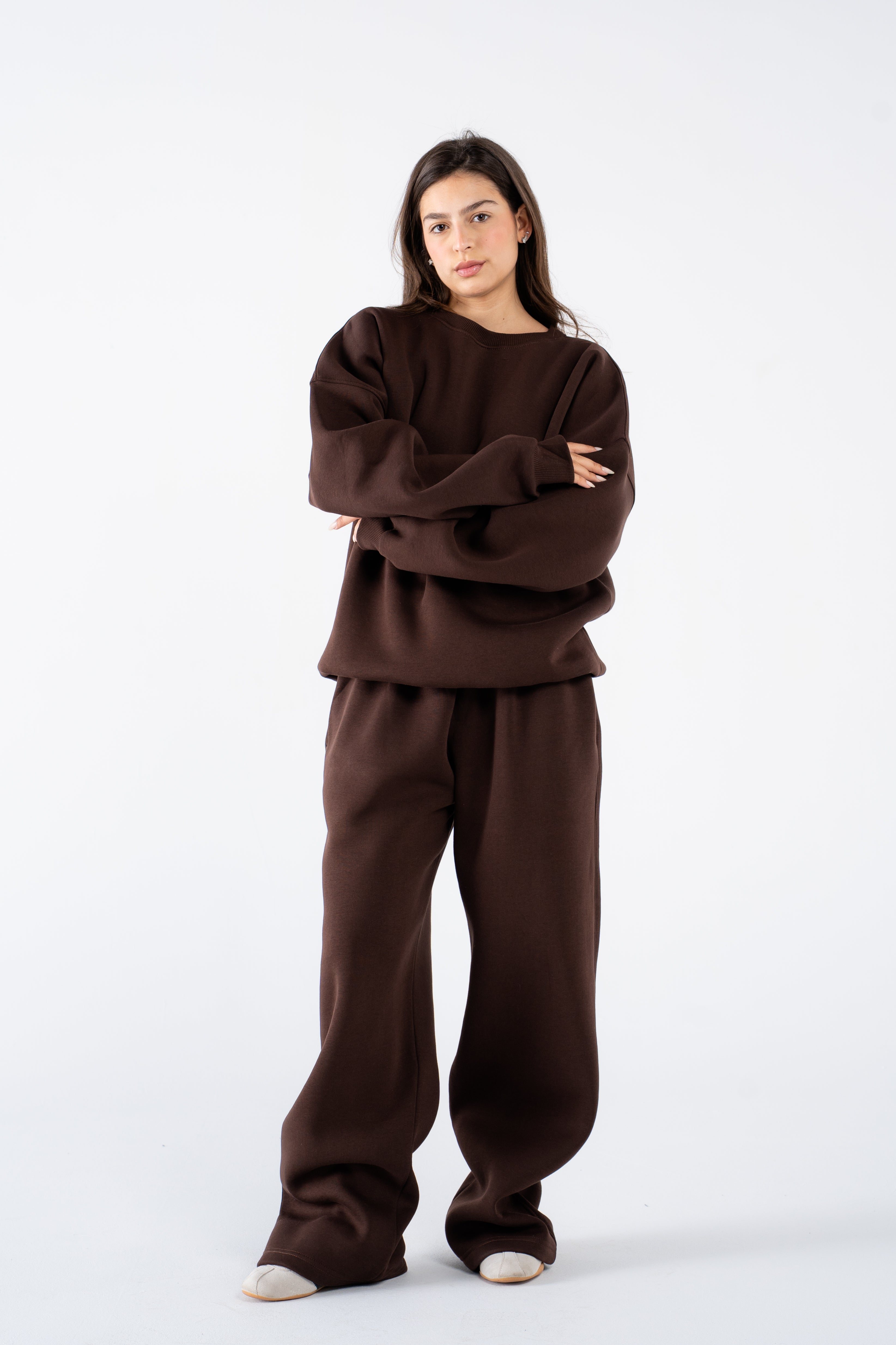 Hickory brown crewneck