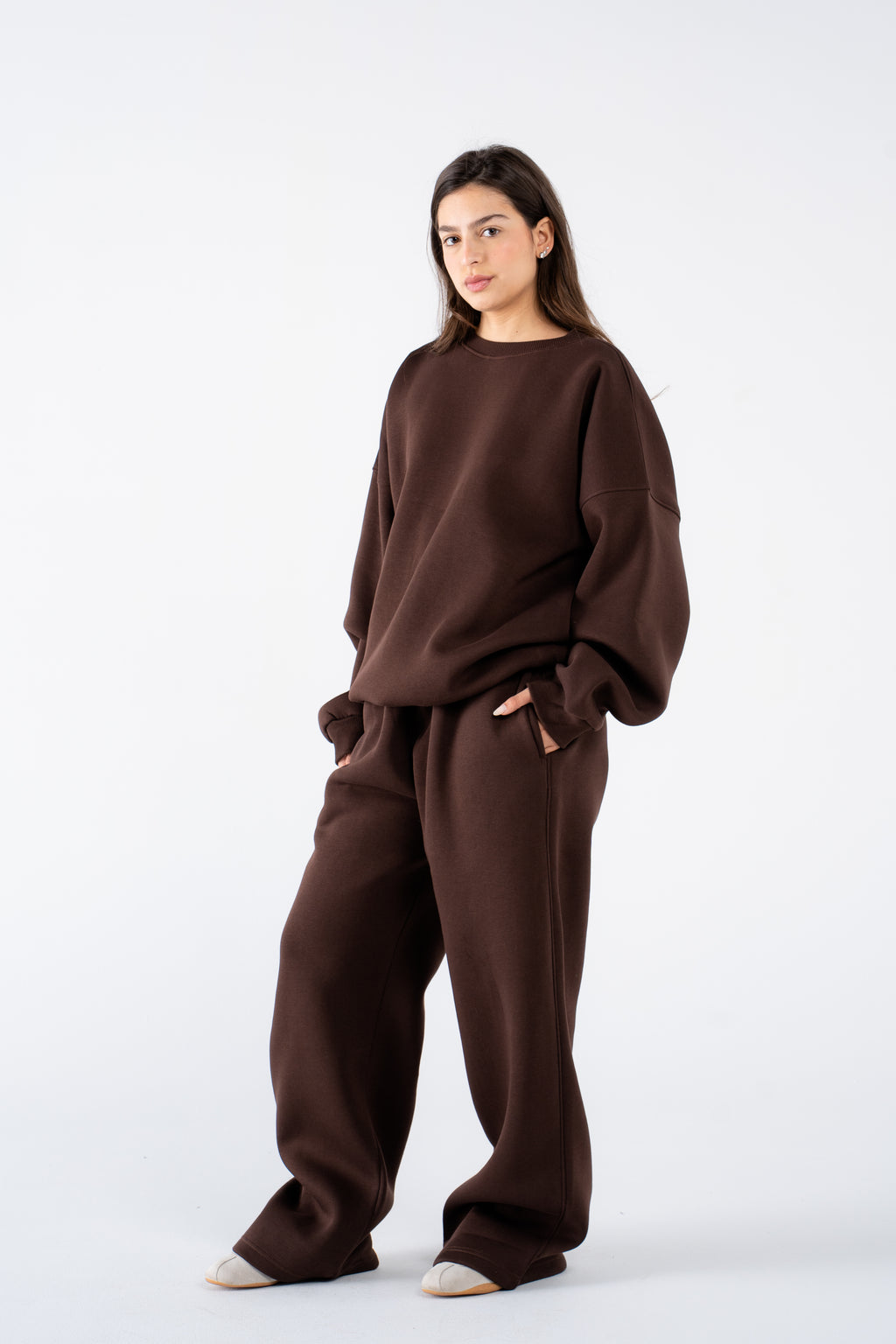 Hickory brown crewneck