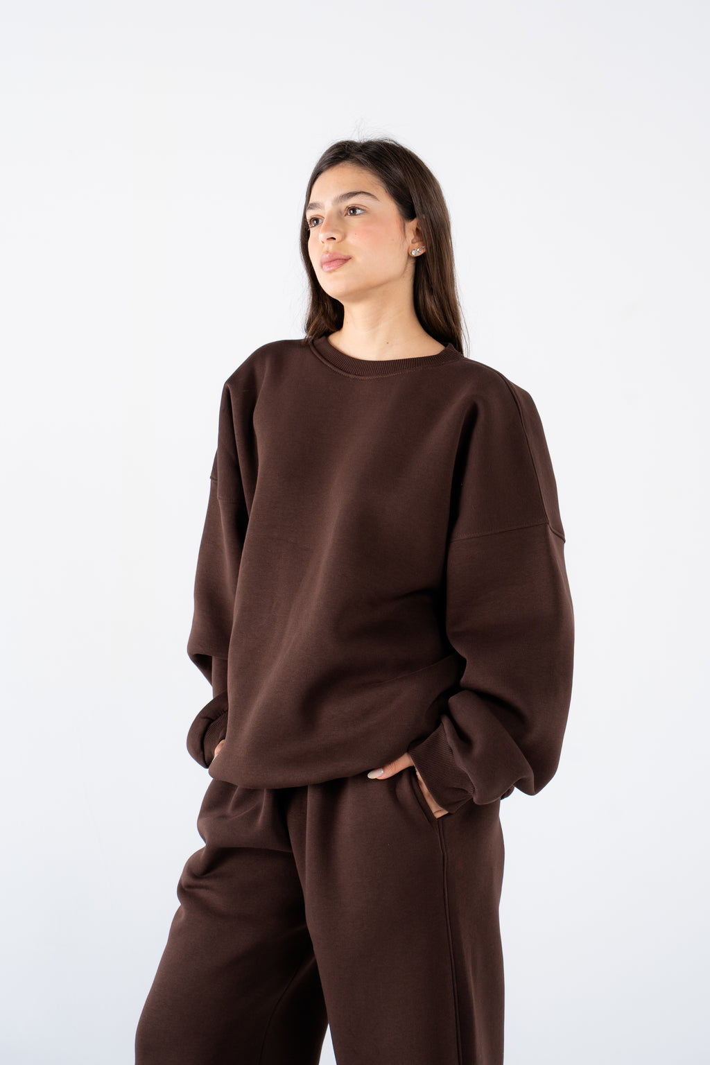 Hickory brown crewneck