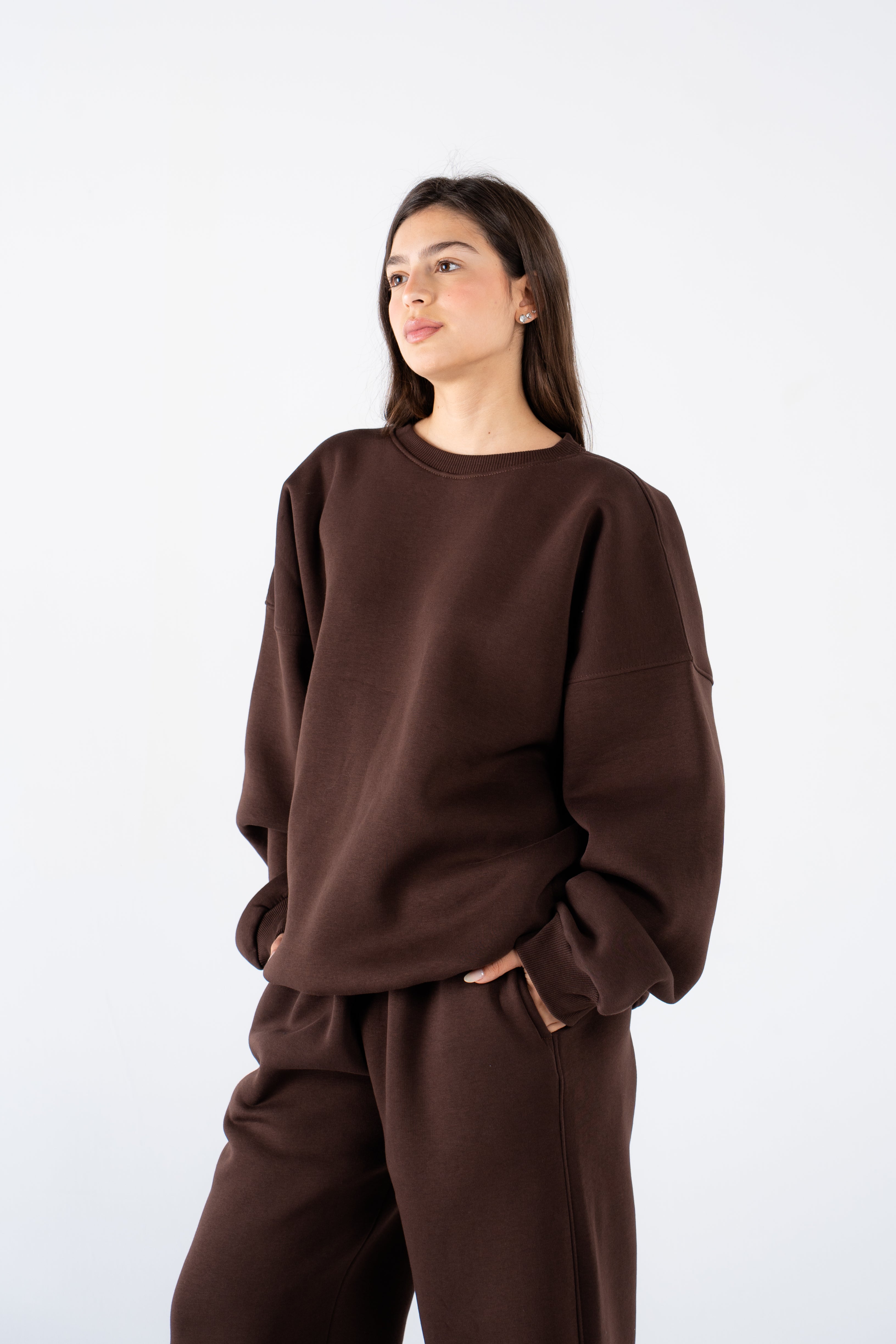 Hickory brown crewneck